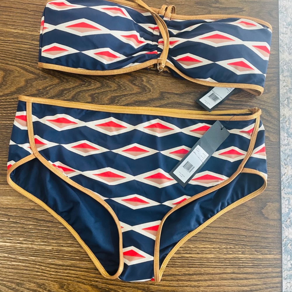 NWT MARC By MARC JACOBS Swimsuit Bikini Set Top/Bottom Size XL - Picture 3 of 3